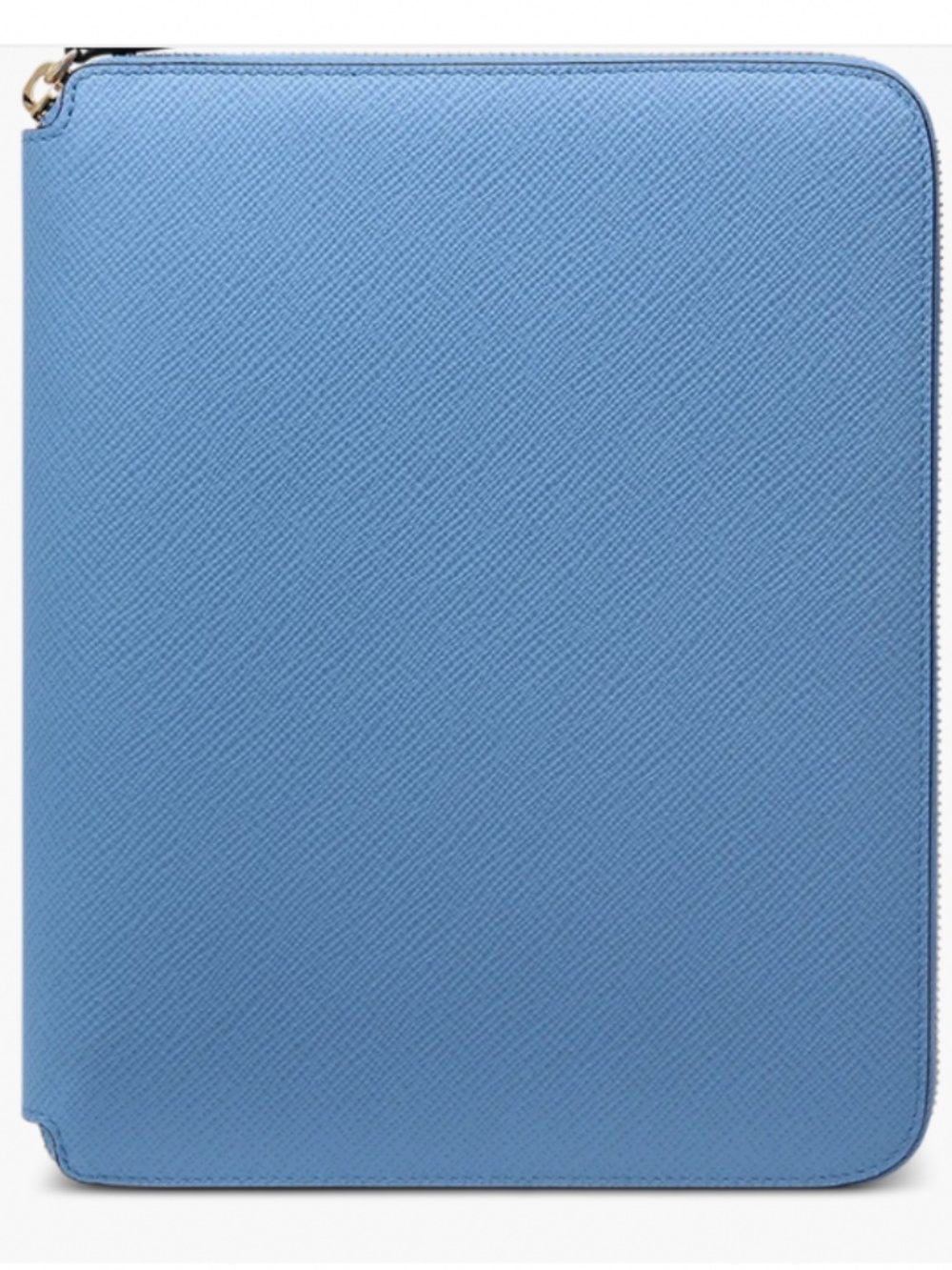 SMYTHSON NEW Panama A5 Zip Portfolio Organizer | Nile Blue | Incredible Price